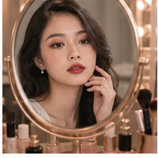 Người mẫu với lớp trang điểm nhẹ phù hợp buổi tiệc